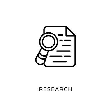 Vektör olarak araştırma simgesi. Logotype