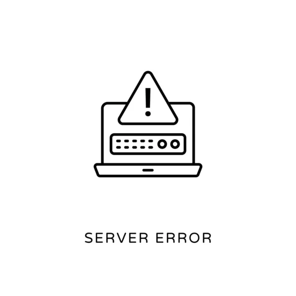 Server Feilikon Vektor Logotype – stockvektor