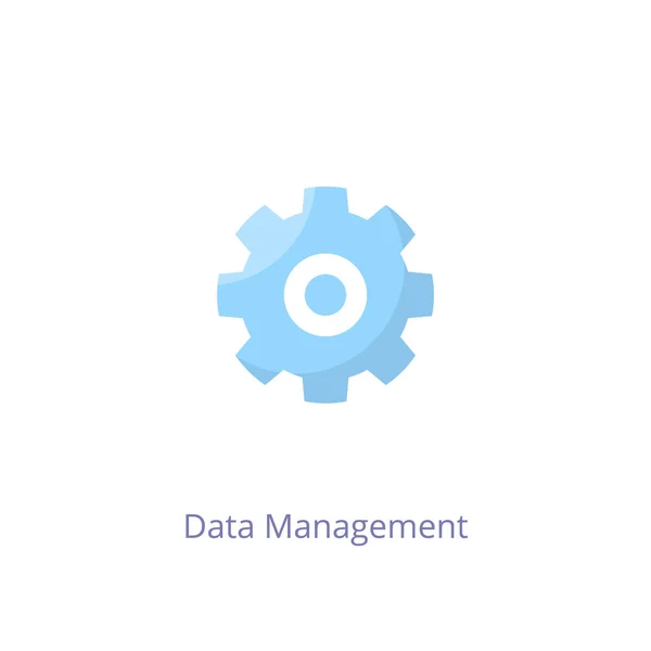 ベクトルのデータ管理アイコン ロゴタイプ — ストックベクタ