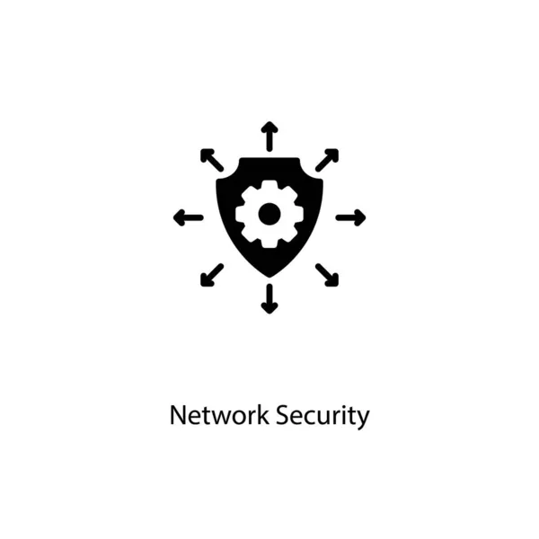 Network Security Icon Vector Logotype — Stock Vector