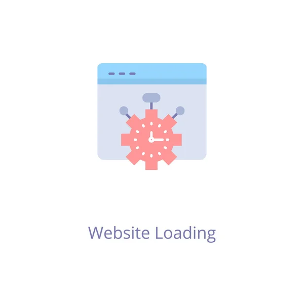 Sitio Web Icono Carga Vector Logotipo — Vector de stock