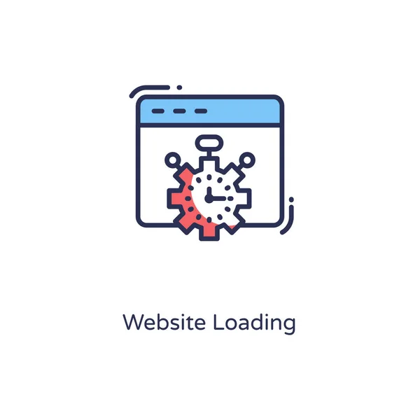 Website Loading Icon Vector Logotype — Stock Vector