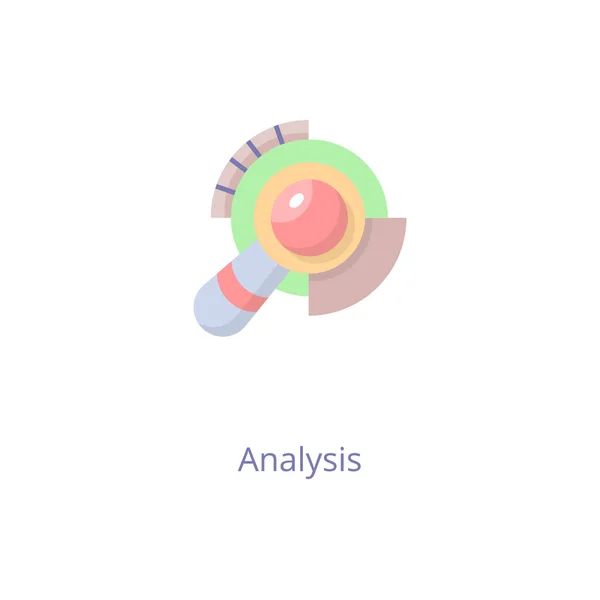 Icône Analyse Vecteur Logotype — Image vectorielle