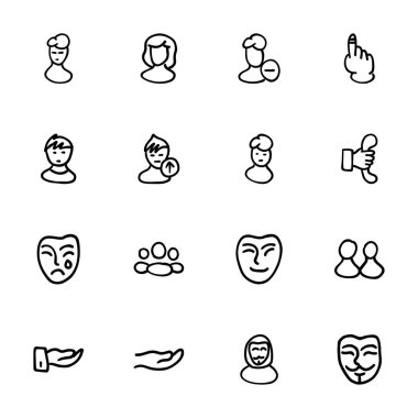 El çizimi Simgeler - Karalamalar, vektör