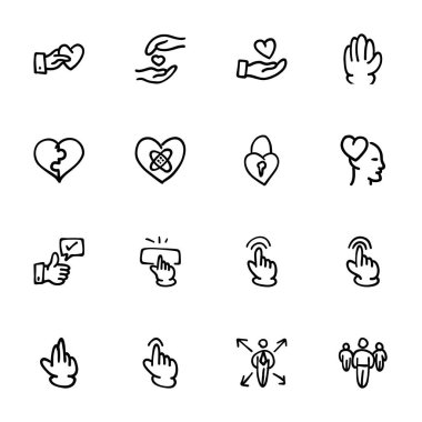 El çizimi Simgeler - Karalamalar, vektör