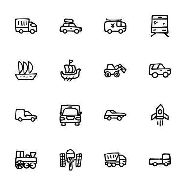 El çizimi Simgeler - Karalamalar, vektör