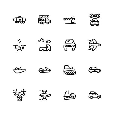 El çizimi Simgeler - Karalamalar, vektör