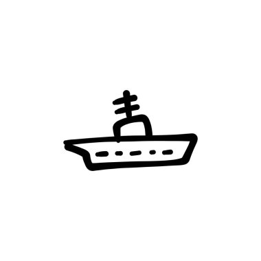 Vektör olarak römorkör simgesi. Logotype - Doodle