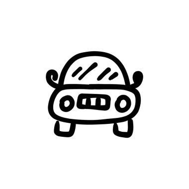 Targa üst simgesi vektörde. Logotype - Doodle