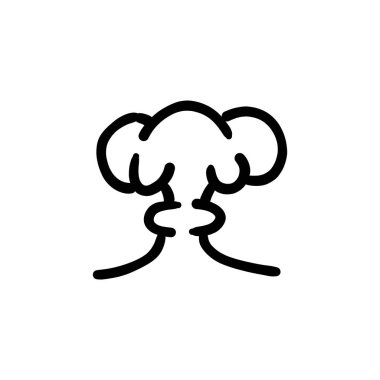 Mezar patlaması ikonu vektör olarak. Logotype - Doodle