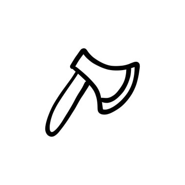 Vektör olarak Axe simgesi. Logotype - Doodle