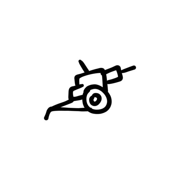 Kanonikon Vektor Logotyp Doodle — Stock vektor