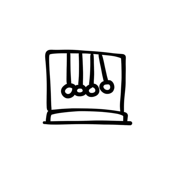 Εικονίδιο Εκκρεμούς Διάνυσμα Λογότυπο Doodle — Διανυσματικό Αρχείο