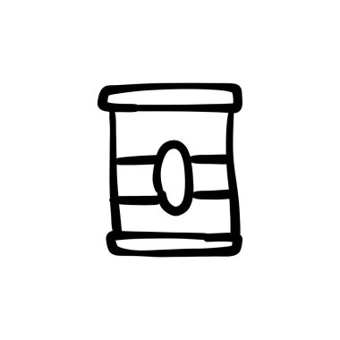 Un torbası simgesi vektörde. Logotype - Doodle