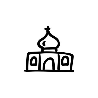 Vektör olarak görkemli ev simgesi. Logotype - Doodle