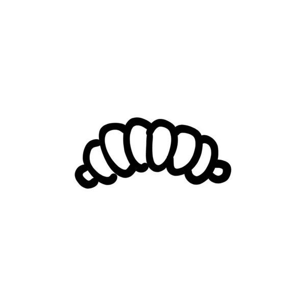 Icône Pâtissière Feuilletée Vecteur Logotype Caniche — Image vectorielle