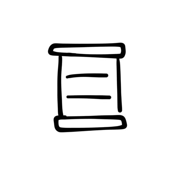 Ikona Nabídky Potravin Vektoru Logotyp Doodle — Stockový vektor