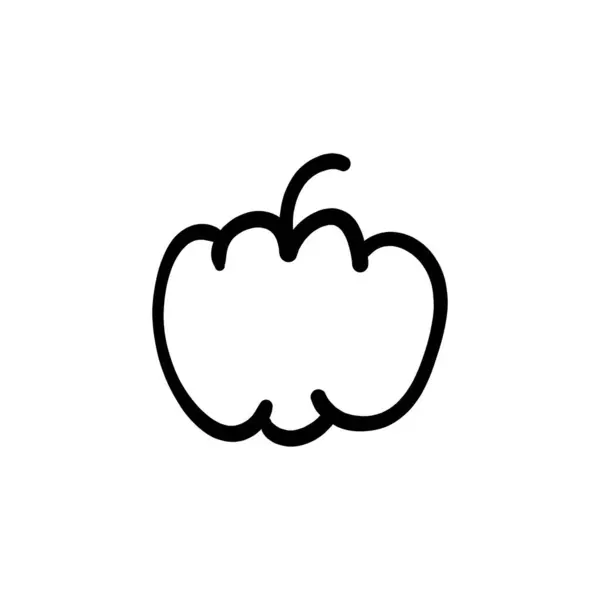 Pumpa Ikonen Vektor Logotyp Doodle — Stock vektor