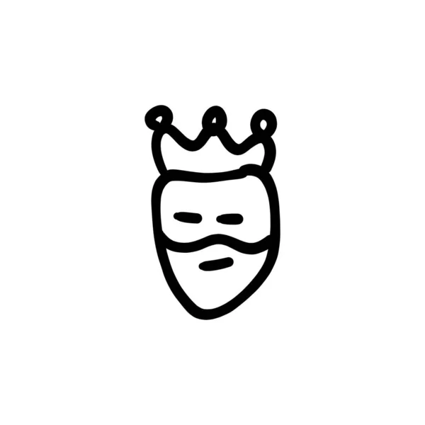 向量中的国王图标 标志类型 — 图库矢量图片