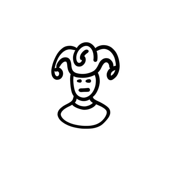 Prince Icon Vector Logotype Doodle — Stock Vector