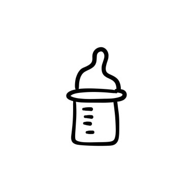 Vektör olarak besleyici simgesi. Logotype - Doodle