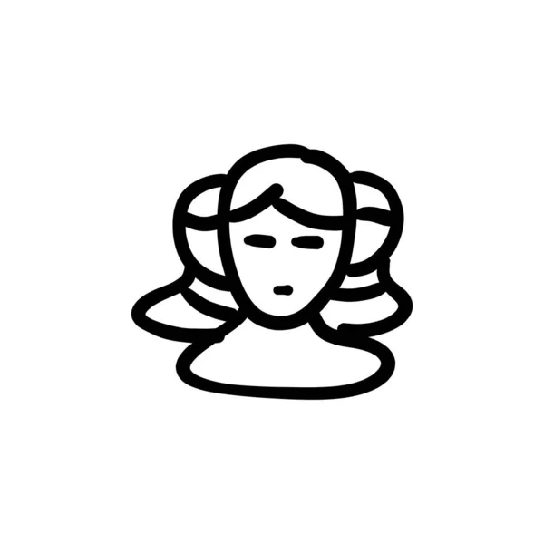 Team Icon Vector Logotype Doodle — Stock Vector