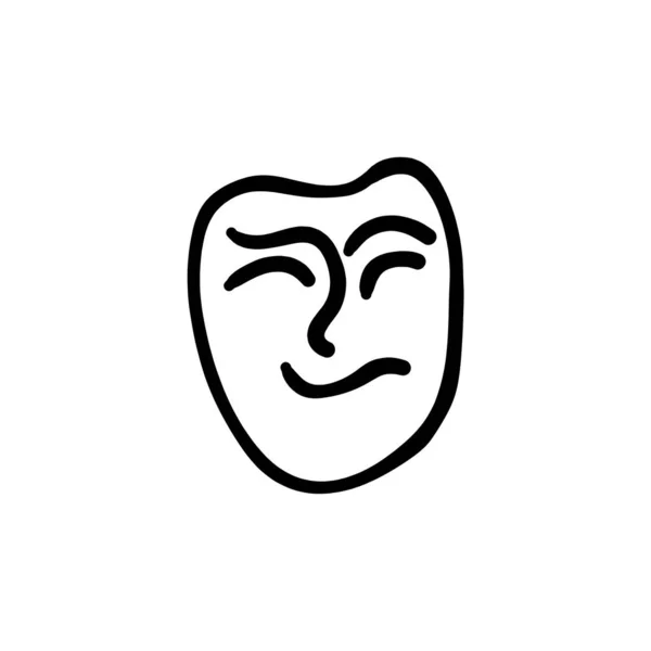 Ícone Confuso Vetor Logotipo Doodle —  Vetores de Stock