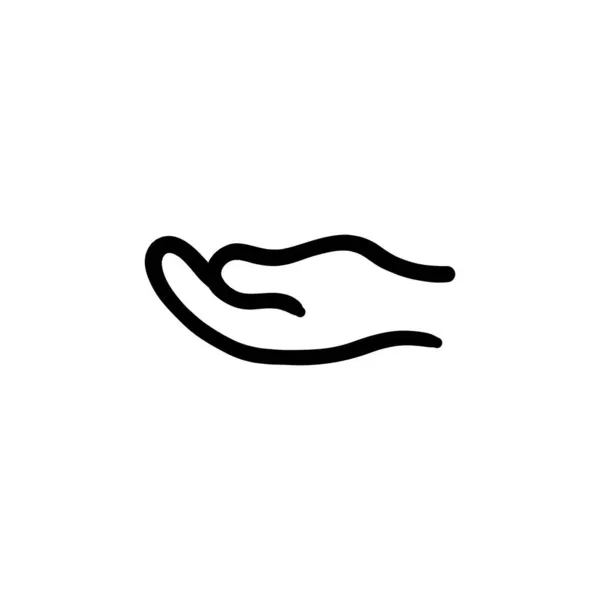 Neem Iets Icoon Vector Logotype Doodle — Stockvector