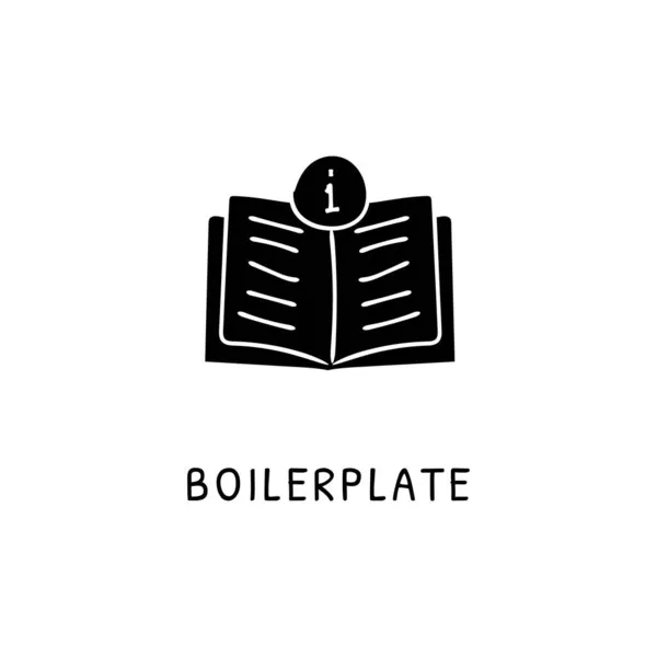 Icône Boilerplate Dans Vecteur Logotype Caniche — Image vectorielle