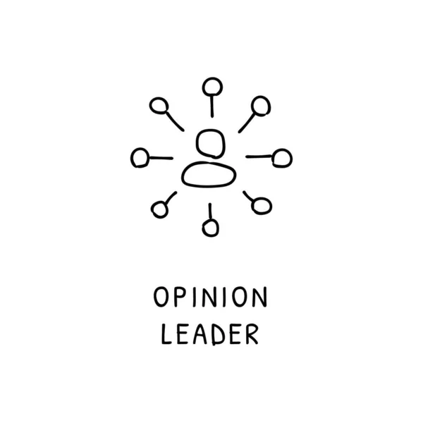 Icône Opinion Leader Dans Vecteur Logotype Caniche — Image vectorielle