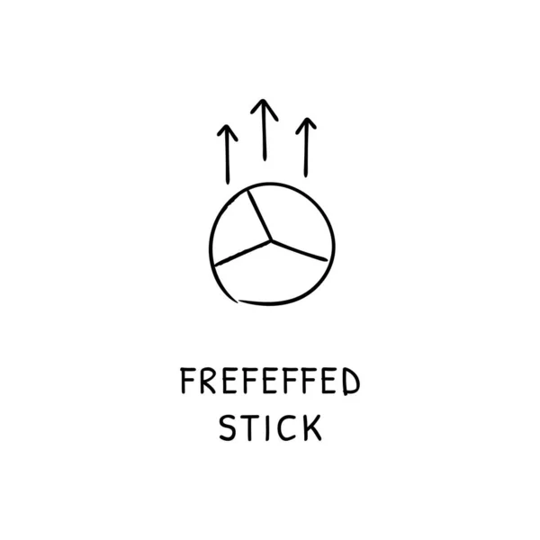 Bevorzugtes Aktiensymbol Vektor Logotype Doodle — Stockvektor