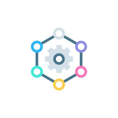 Takım çalışması simgesi vektörde. Logotype