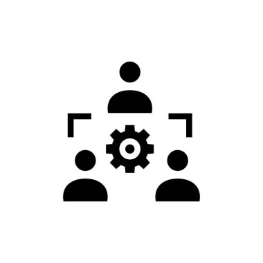 Takım çalışması simgesi vektörde. Logotype