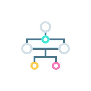 Vektör içinde Çalışma Akımı Prosedürü simgesi. Logotype