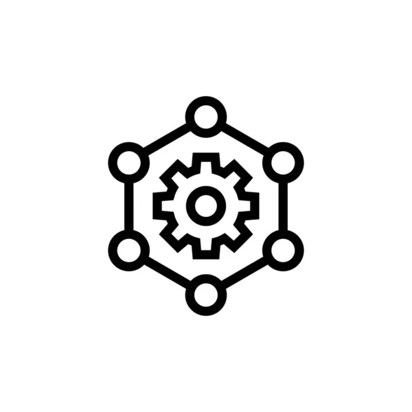 Icona Del Lavoro Squadra Nel Vettore Logotipo — Vettoriale Stock