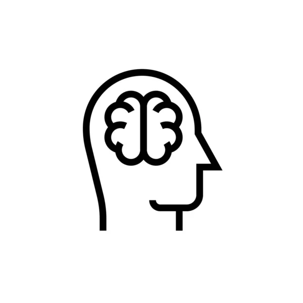Vektör Içinde Beyin Fırtınası Simgesi Logotype — Stok Vektör