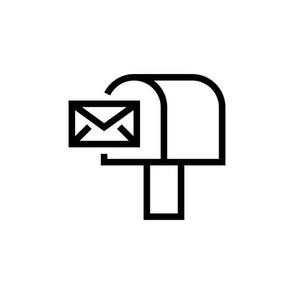 ไอคอนจดหมายในเวกเตอร โลโกไทป — ภาพเวกเตอร์สต็อก