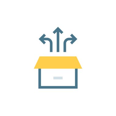 Kutu simgesinin dışını vektör olarak düşünün. Logotype