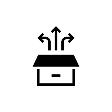 Kutu simgesinin dışını vektör olarak düşünün. Logotype