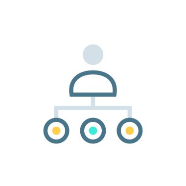 Vektör olarak ORGANIZATION simgesi. Logotype