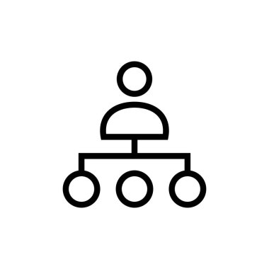 Vektör olarak ORGANIZATION simgesi. Logotype