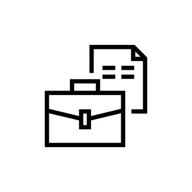 Kontrat simgesi vektörde. Logotype