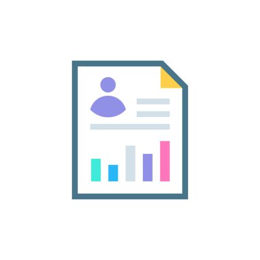 Vektör olarak bireysel performans simgesi. Logotype