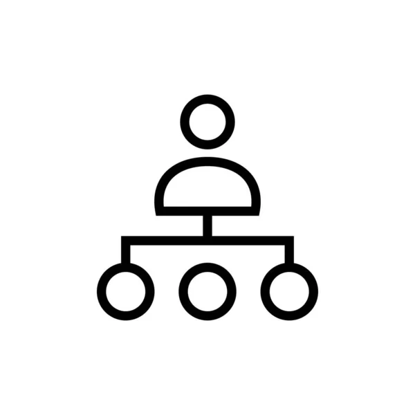 Icône Organisation Dans Vecteur Logotype — Image vectorielle