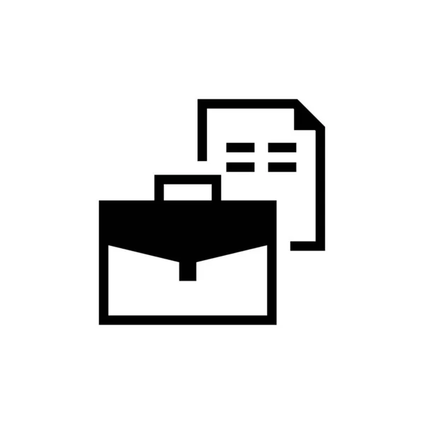 Icône Contrat Vecteur Logotype — Image vectorielle
