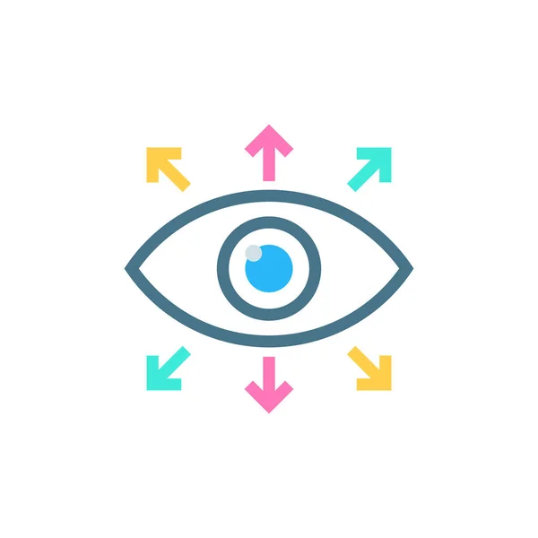 Vektörde Paylaştırılmış Vision Simgesi Logotype — Stok Vektör