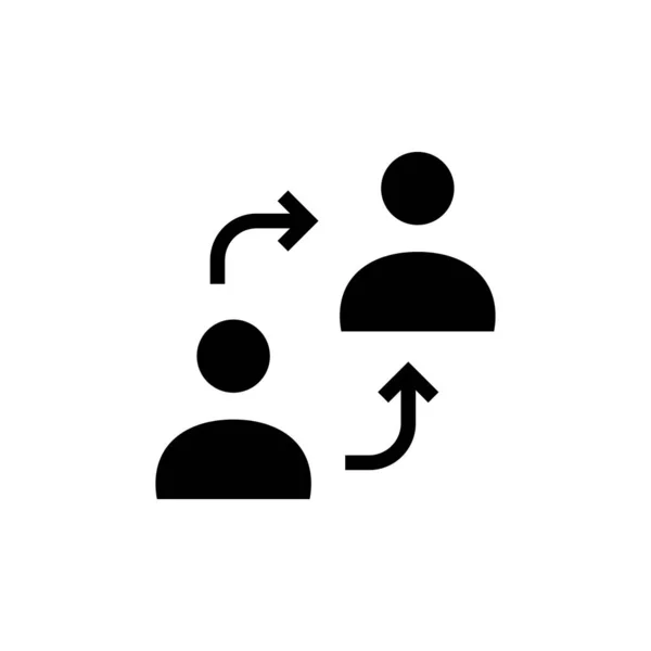 Vektör Olarak Işbirliği Simgesi Logotype — Stok Vektör