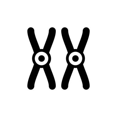 Vektör olarak Chromosome simgesi. Logotype