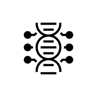 Vektör içinde genetik mühendislik simgesi. Logotype