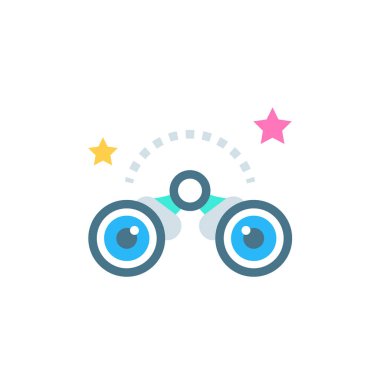Vektör içinde gözlem simgesi. Logotype